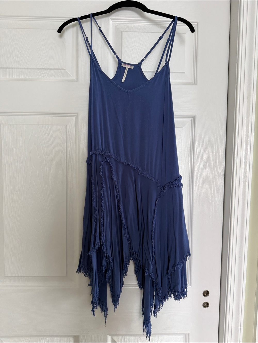Free People Tattered Up Shred Slip Dress XS